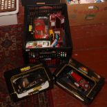 A box of Diecast vehicles to include boxed Burago, Dinky, Matchbox etc.