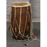 A large bongo drum.