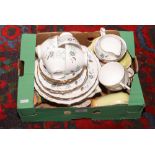 A Colclough china six place tea set and a collection of mixed ceramics.