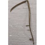 An old scythe.