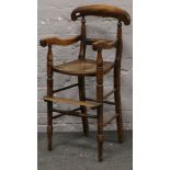 A childs Victorian high chair.