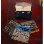 A carry case of rock L.P records to include Cream, Deep Purple, Hawkwind etc. (approx 22 records).