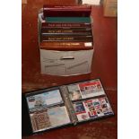 Stamps; seven albums of Great Britain first day covers and a stamp album.