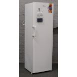 A Beko tall standing no frost freezer, 185cm x 60cm x 61cm.