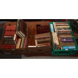 Three boxes of vintage and antiquarian books mainly classics.