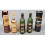 Three bottles of whisky including two bottles of Glenfiddich Scotch Whisky full and sealed one boxed