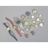 A box of ladies and gents manual wristwatches to include Contima, Smiths etc.