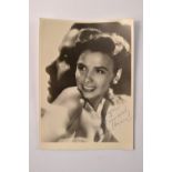 Lena Horne (American Singer, Dancer & Actress 70 year career) Personally Signed Autographed Postcard