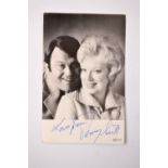Terry Scott and June Whitfield (British Actors) Personally Signed Autographed Postcard by Terry