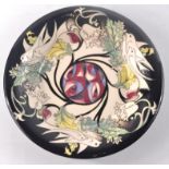 MOORCROFT Extra large 28cm wide bowl in TALWIN design by Nicola Slaney R.R.P £570.Condition: In good