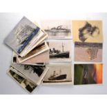 Mixed assortment of vintage postcards to include world wide ships, clippers, sailing ships, etc etc