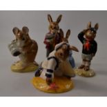 Selection of 4 Royal Doulton Bunnykins