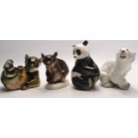A STUNNING collection of 4 collectable ceramic bears to include one USSR.