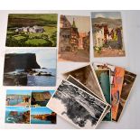 Old Vintage Postcards to include Bridge Road Colinton, Edinburgh, The Well Moffat and The