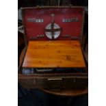 EXTREMELY GOOD QUALITY 1920's original large wicker picnic basket, belonged to vendor's