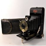 Vintage 1920's Art Deco 'Ensign-Selfix 20' folding camera, 105mm, Made by 'Houghton & Butcher',