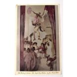 THE WALDORF ASTORIA 'The Tight Rope Walker'Jose Maria Gert vintage postcard 1938