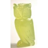 Small JADE OWL 5cm - beautiful!