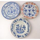 Three c18th century Chinese dishes (3)