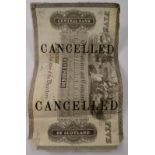 VERY RARE VINTAGE THE CENTRAL BANK OF SCOTLAND FIVE POUND NOTES 'CANCELLED' specimen notes from