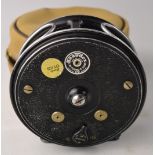 A YOUNGS 'BEAUDEX' salmon reel and case, in 'play worn' condition, but all working as it should