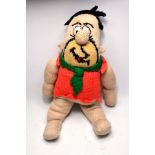 FRED FLINTSTONE hand knitted cuddly toy