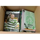 Large collection of Celtic home and away programmes from 1980's - 2000's