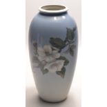 Royal Copenhagen floral decorated vase