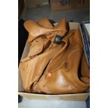 Ladies Leather Jacket (Vintage 1972) Ladies Cowl Neck Sweater (Vintage 1965 Jonathon Logan)