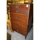 Vintage laminate chest of drawers