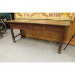 Chestnut 2 drawer house table