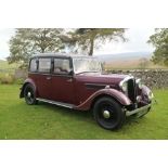 1936 Rover 14 Saloon age related Registration number 390 UXS in maroon and black, engine and chassis