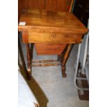 Victorian Walnut Games/Work Table