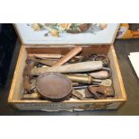 Box of Leather Tools etc