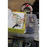 Box of stamps, coins etc