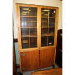 Light oak bookcase of 18th Century design