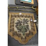 Victorian Tapestry & Brass Frame/Hanger