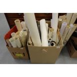 3 Boxes of various unframed maps, posters etc