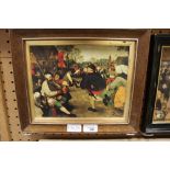 Print "Peasant Wedding Feast" 1567/8 Pieter Bruegel the Elder