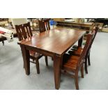 Modern Imported hardwood dining table & 4 chairs