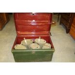 5 vintage fuse theatre lights in green trunk