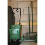 Scotts Easy Green Rotary Spreader, Wheeled Garden Lawn Aerator & Heavy Duty Wheeled Garden Lawn