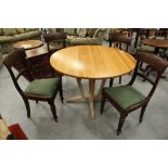 Set of 4 Victorian Mahogany Bar Back Dining Chairs