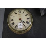 Smiths Brass Bulkhead Clock - Astral