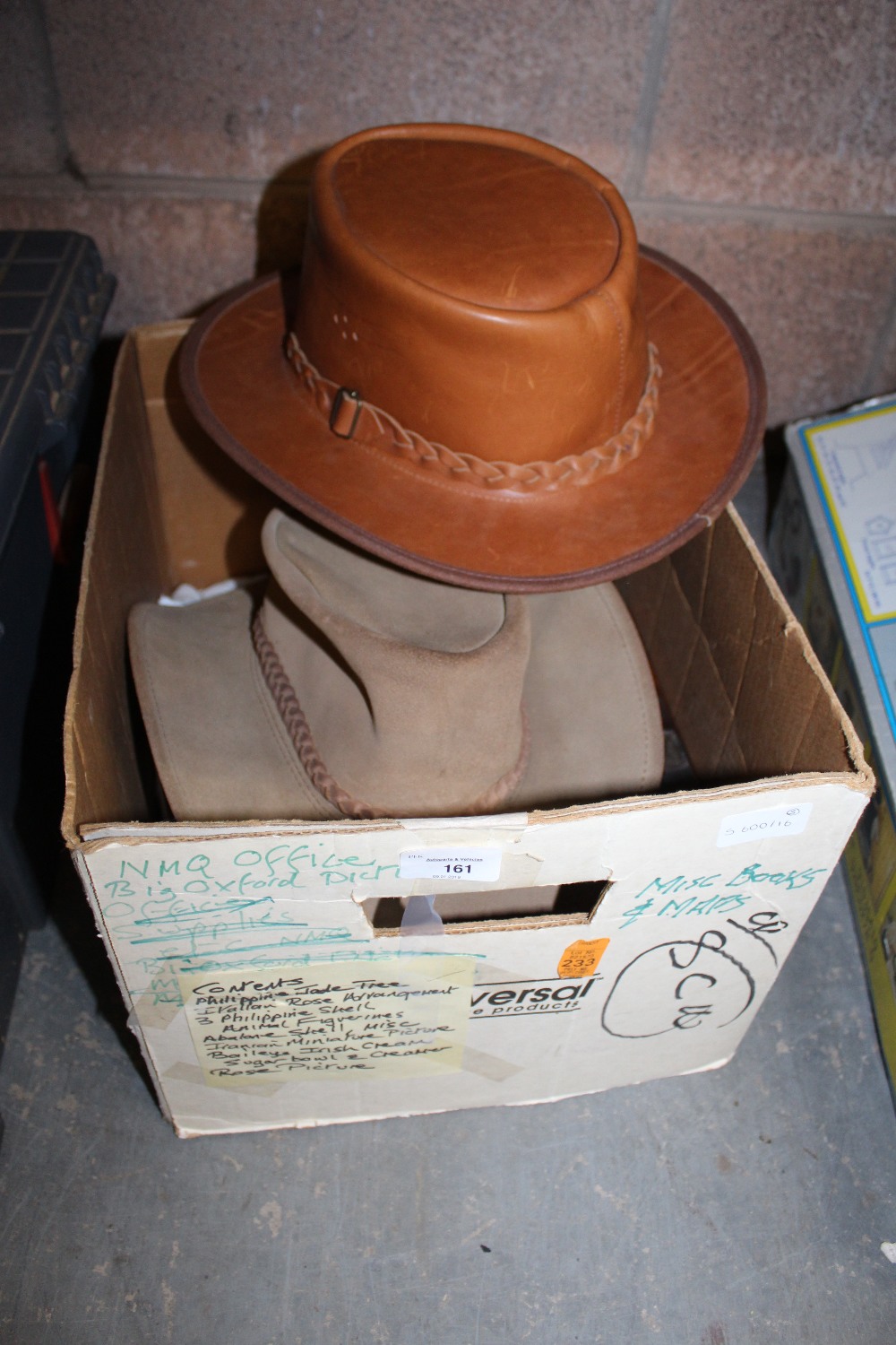 Box of 3 Hats - Texas Cowboy, Australian Jackaroo & Bush Hat