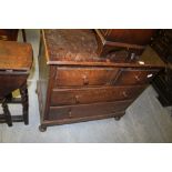 Oak chest of drawers