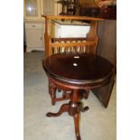 Drop Leaf Table, Magazine Rack, Small Round Table