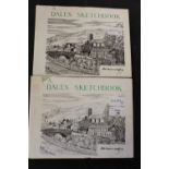 Wainwright [Alfred], two copies of A Dales Sketchbook, first editions, published by Westmorland