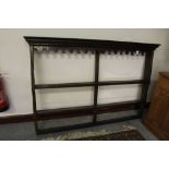 Oak plate rack