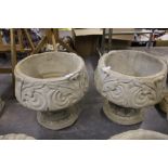 Two Pedastal Planters